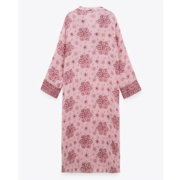 ZARA PRINTED MIDI DRESS - Picture 8 of 9